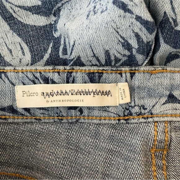 Pilcro Floral-Printed Slim Boyfriend Jeans boho fairy whimsical - Picture 12 of 16